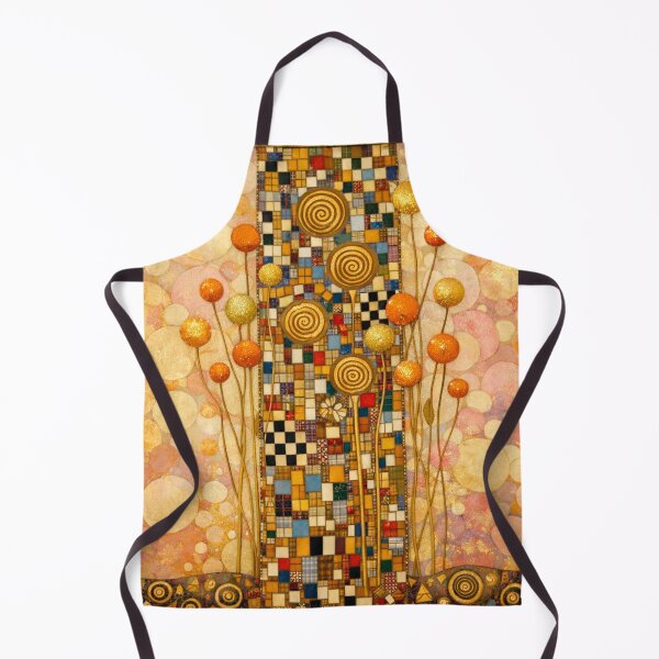 Item preview, Golden Mosaic Garden Art Nouveau Whimsical Floral Tapestry designed and sold by Owcomm.