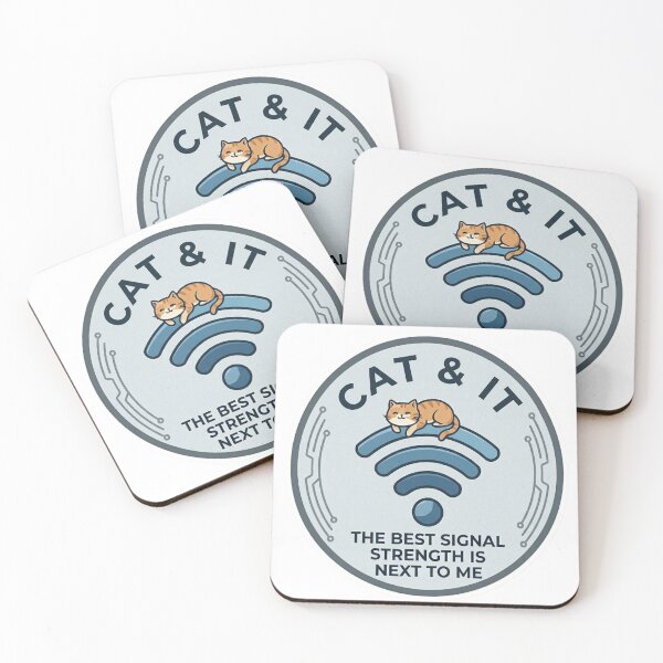 Item preview, Funny Cat WiFi Gift The Best Signal Strength Is Next To Me  Cat Lover IT Humor Shirt Programmer Cat Gift designed and sold by Dev Mode.