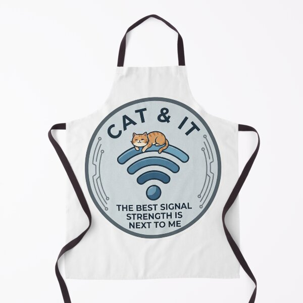 Item preview, Funny Cat WiFi Gift The Best Signal Strength Is Next To Me  Cat Lover IT Humor Shirt Programmer Cat Gift designed and sold by Dev Mode.