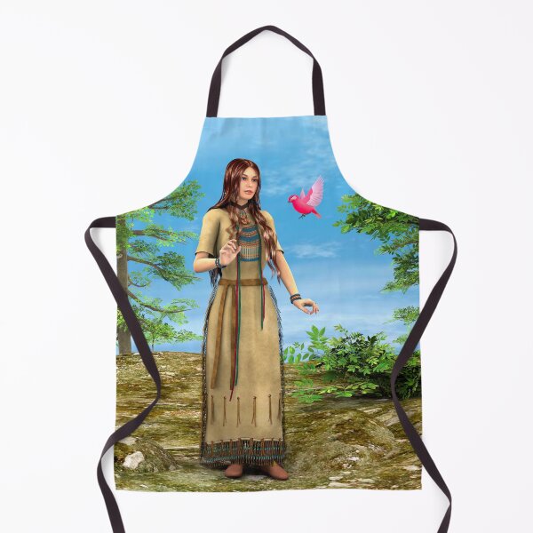 Item preview, Native American Woman Forest Bird Art designed and sold by Vac1.