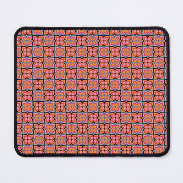 Item preview, Retro 70s Geometric Floral Tile Bold Colorful Groovy Seamless Pattern Art designed and sold by DERA RAY.