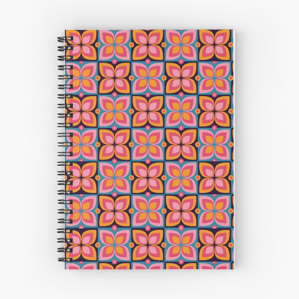 Item preview, Retro 70s Geometric Floral Tile Bold Colorful Groovy Seamless Pattern Art designed and sold by DERA RAY.