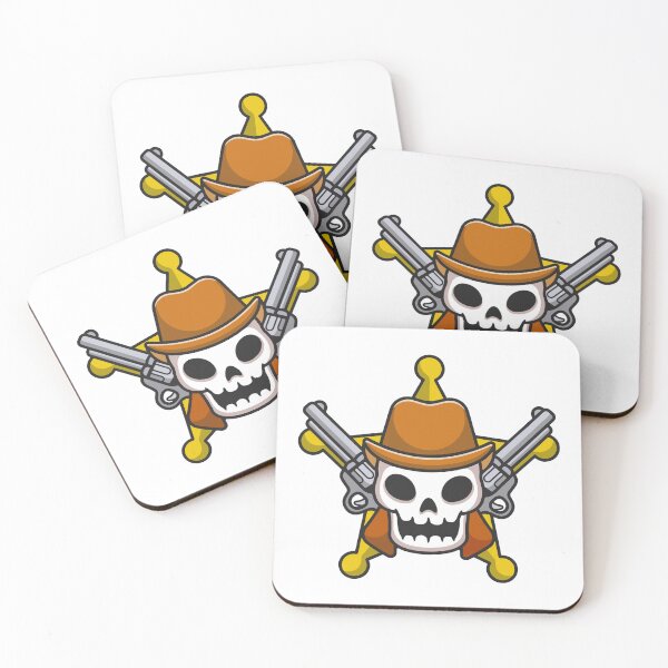 Item preview, Cowboy Skull Sheriff With Revolvers Mascot designed and sold by Clara D 	 Leclair.