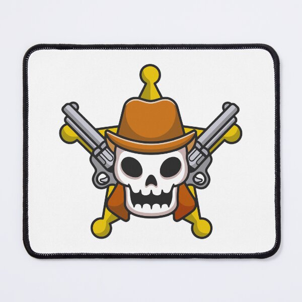 Item preview, Cowboy Skull Sheriff With Revolvers Mascot designed and sold by Clara D Leclair.