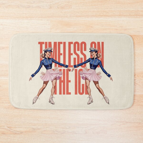 Item preview, Timeless On The Ice – Retro Pin-Up Skaters designed and sold by SilverSeaBKK.