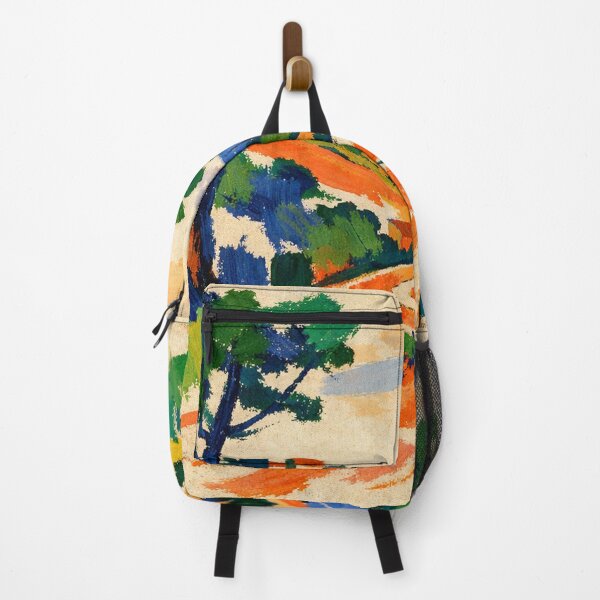 Item preview, Fauvist Mediterranean Landscape with Red Earth and Blue Sea designed and sold by Owcomm.
