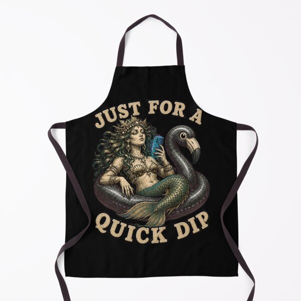 Item preview, Funny Mermaid Neon Pool Float Bored Retro Graphic Tee designed and sold by Mythic Ink Studio.