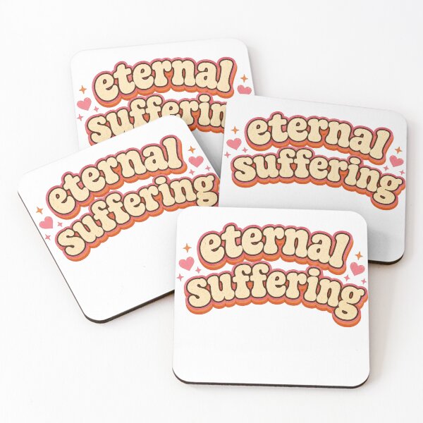 Item preview, Eternal Suffering Shirt | Funny Bright Bubble Letter Graphic Tee designed and sold by SleepyLlamaClothes.
