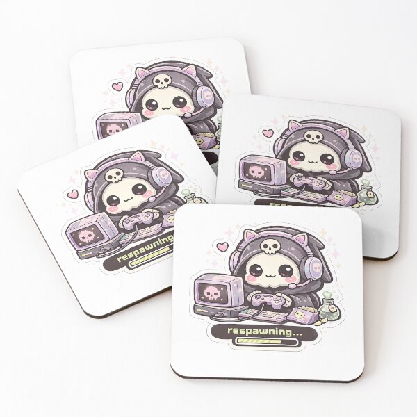 Item preview, Cute Grim Reaper gaming sticker designed and sold by PicParadiz.