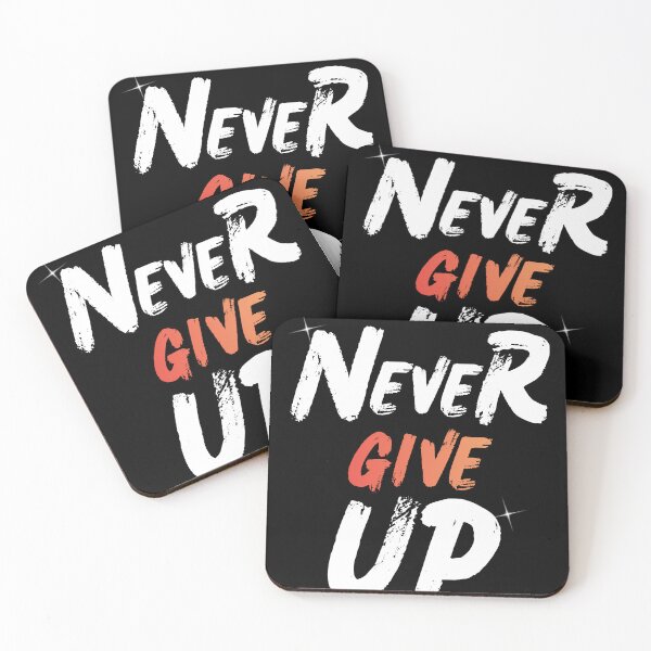 Item preview, Never Give Up Typography Design designed and sold by aritu.
