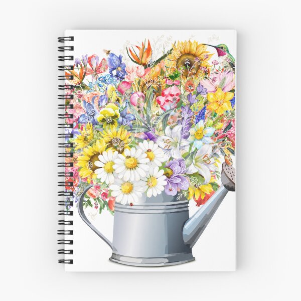 Item preview, Colorful Garden Watering Can Floral Bouquet Design designed and sold by Serenity2Co.