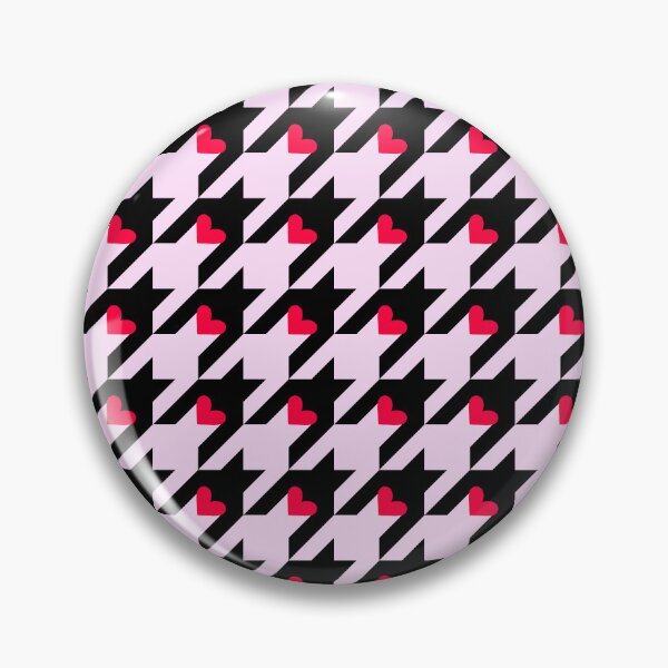 Item preview, Heart houndstooth  designed and sold by ZollieCreative.