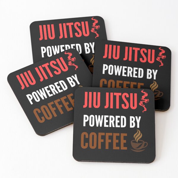 Item preview, Jiu Jitsu Powered By Coffee Funny BJJ Graphic designed and sold by WildTrace.