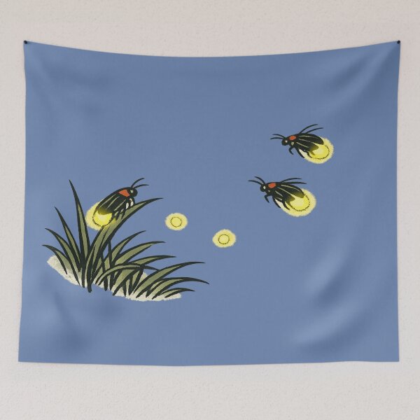 Item preview, Magical Fireflies Dancing in Japanese Summer Night designed and sold by SakuraMarket26.