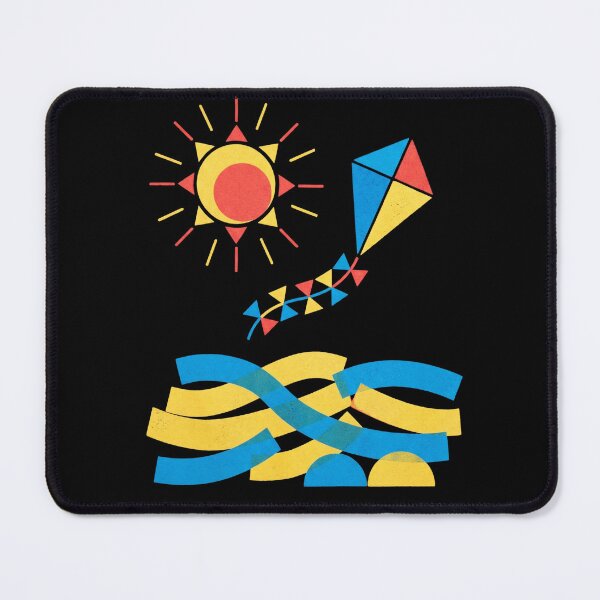 Item preview, Mid Century Modern Summer Kite Ocean Waves designed and sold by TeNovaStudio.