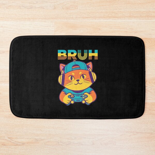 Item preview, Bruh Gamer Cat Headphone Controller Shirt designed and sold by StranHabesre51.