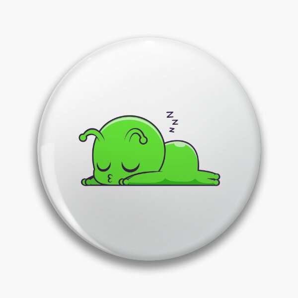Item preview, Cute Sleeping Little Green Alien Monster designed and sold by Clara D 	 Leclair.
