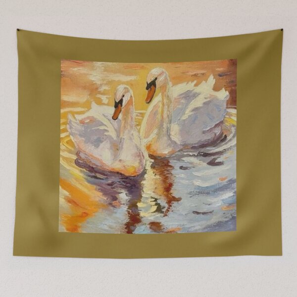 Item preview, Beautiful Sunset elegance of the swan  designed and sold by NivyasArtistry.