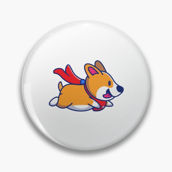 Item preview, Cute Superhero Corgi Flying With Red Cape designed and sold by Clara D 	 Leclair.