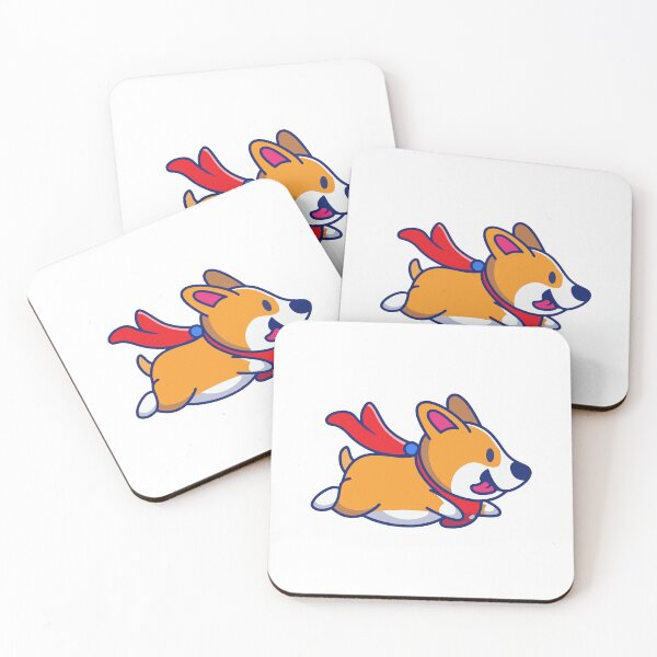 Item preview, Cute Superhero Corgi Flying With Red Cape designed and sold by Clara D 	 Leclair.
