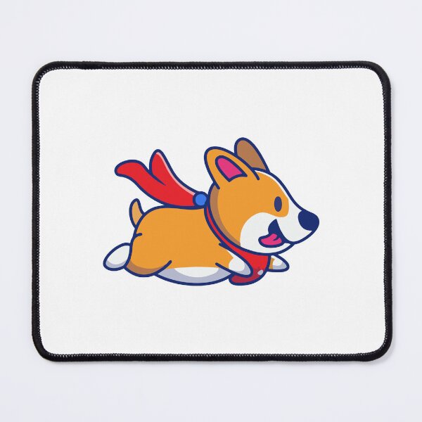 Item preview, Cute Superhero Corgi Flying With Red Cape designed and sold by Clara D Leclair.