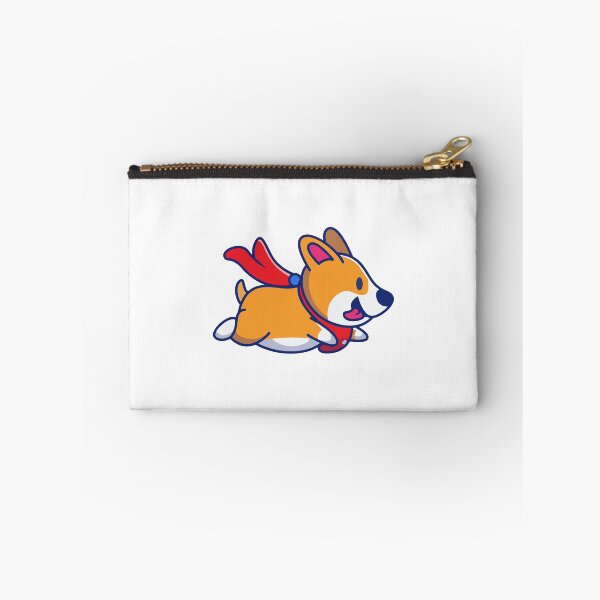 Item preview, Cute Superhero Corgi Flying With Red Cape designed and sold by Clara D 	 Leclair.