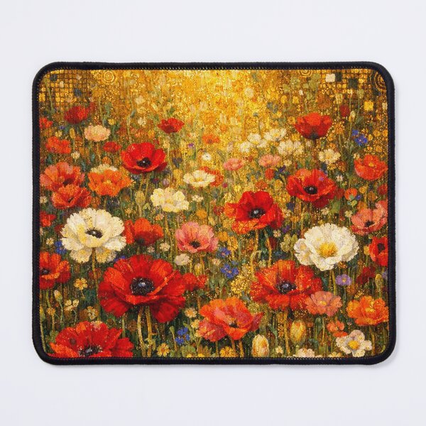 Item preview, Golden Field of Poppies Impressionist Oil Painting designed and sold by Owcomm.