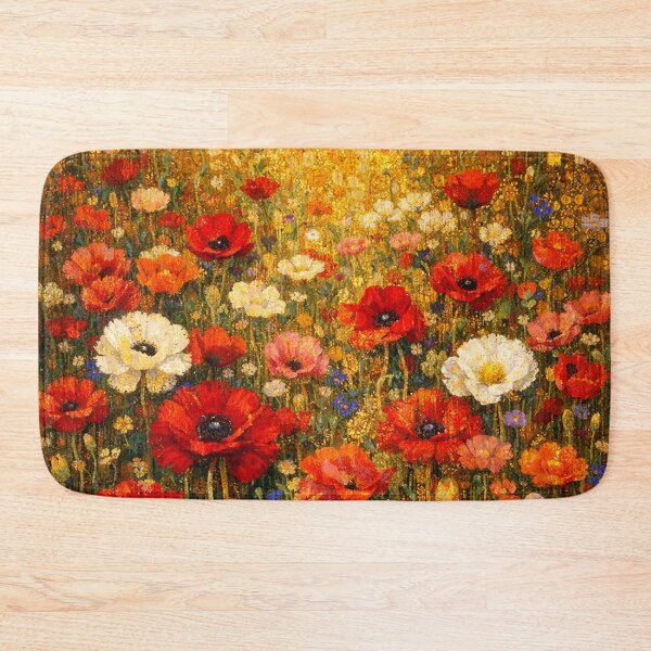 Item preview, Golden Field of Poppies Impressionist Oil Painting designed and sold by Owcomm.