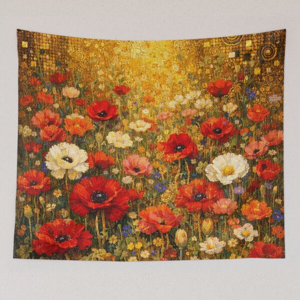 Item preview, Golden Field of Poppies Impressionist Oil Painting designed and sold by Owcomm.