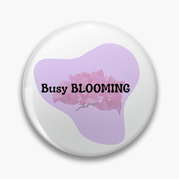 Item preview, Busy Blooming Sticker | Growth Mindset Quote | Soft Motivation Floral Design designed and sold by Pandey14.