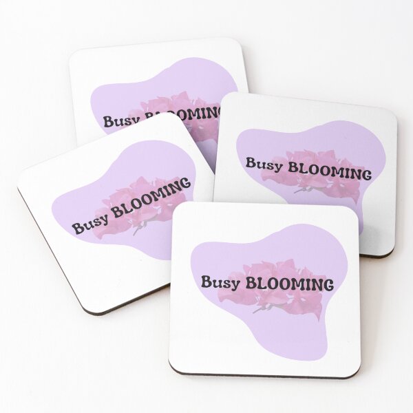 Item preview, Busy Blooming Sticker | Growth Mindset Quote | Soft Motivation Floral Design designed and sold by Pandey14.