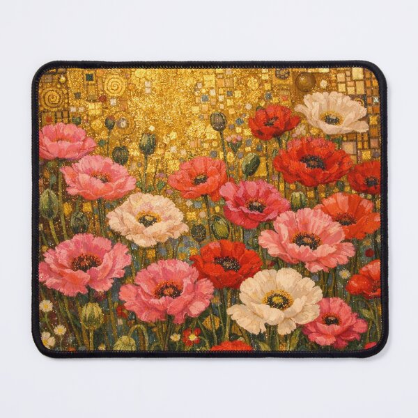 Item preview, Golden Field of Poppies Mosaic Flower Painting designed and sold by Owcomm.