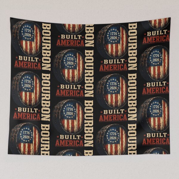 Item preview, Bourbon Built America 1776 2026 250 Years Patriotic Whiskey designed and sold by KAWKAW-DRHM.