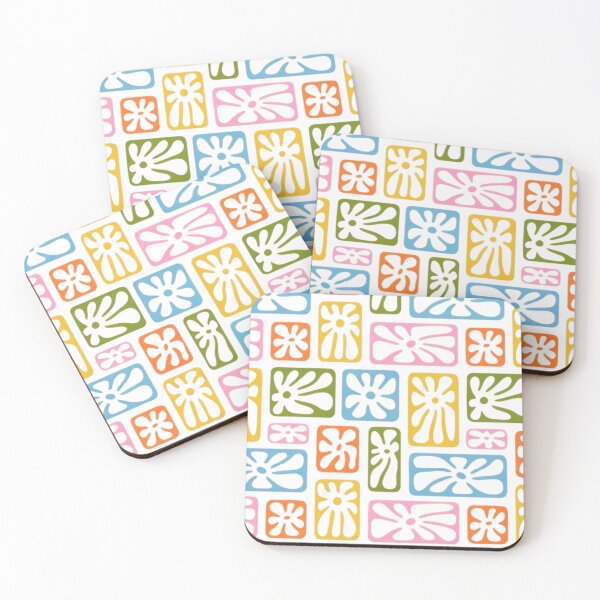 Item preview, Retro Floral Geometric Pattern - Modern Aesthetic Design designed and sold by Rangmanch.
