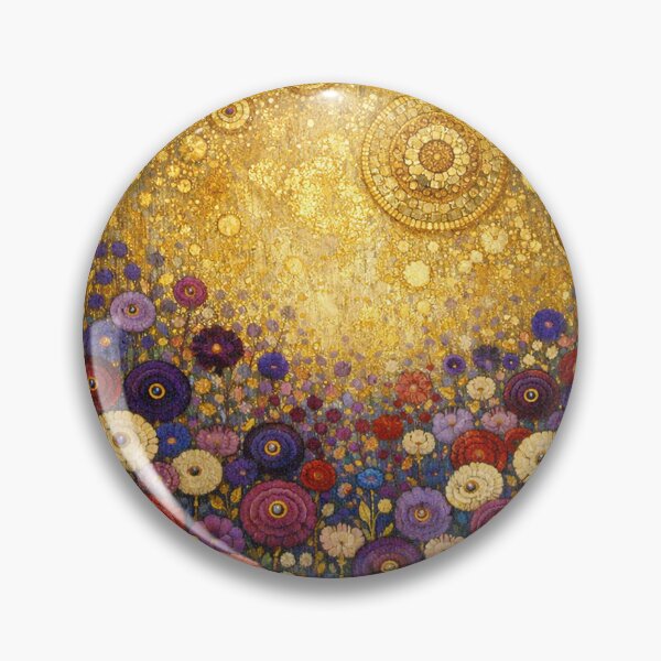 Item preview, Golden Cosmic Garden Floral Mosaic designed and sold by Owcomm.