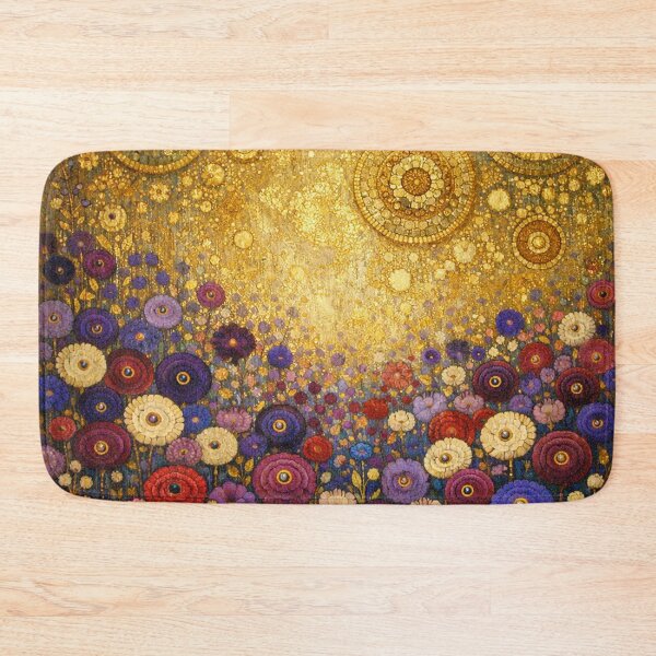 Item preview, Golden Cosmic Garden Floral Mosaic designed and sold by Owcomm.