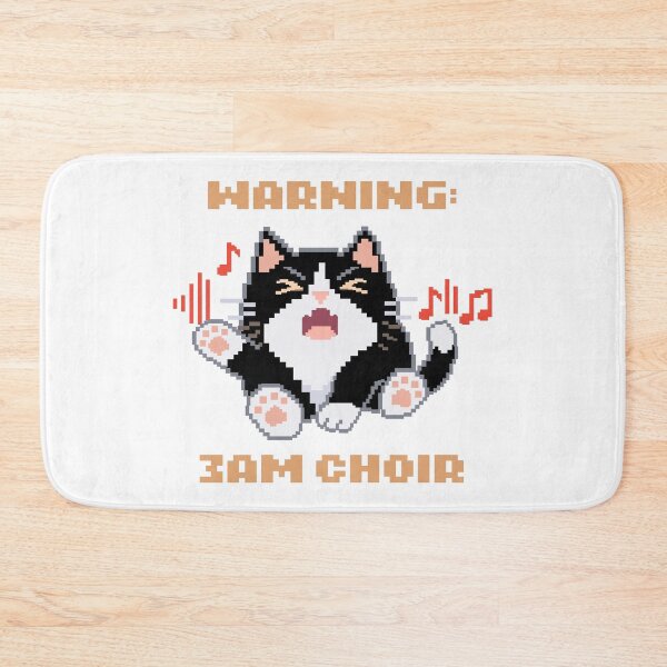 Item preview, Warning: 3AM Choir │ Pixel Cat designed and sold by sixsixsix.shop.