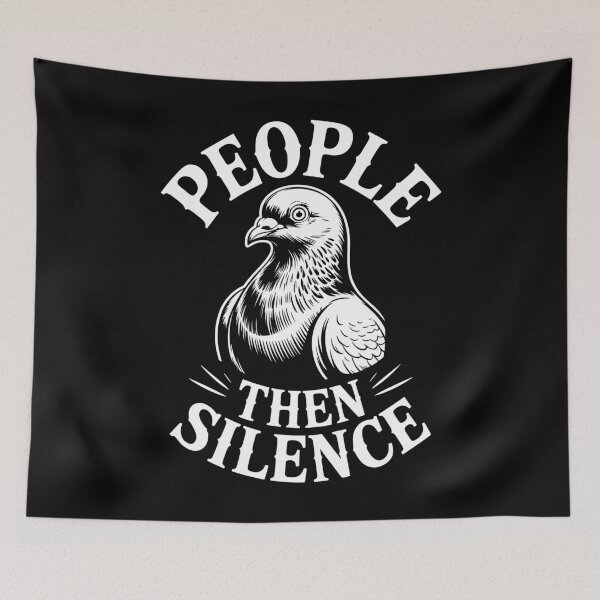 Item preview, People Then Silence Calm Ambivert Pigeon designed and sold by NaturEdeN.