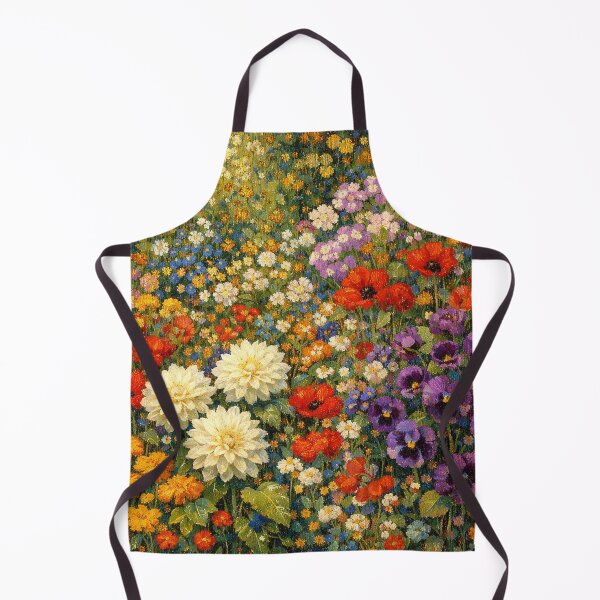 Item preview, Vibrant Summer Flower Garden Oil Painting designed and sold by Owcomm.