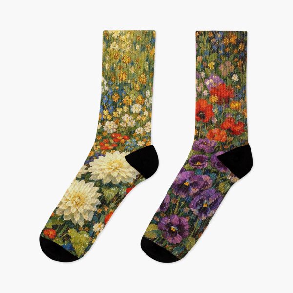 Item preview, Vibrant Summer Flower Garden Oil Painting designed and sold by Owcomm.
