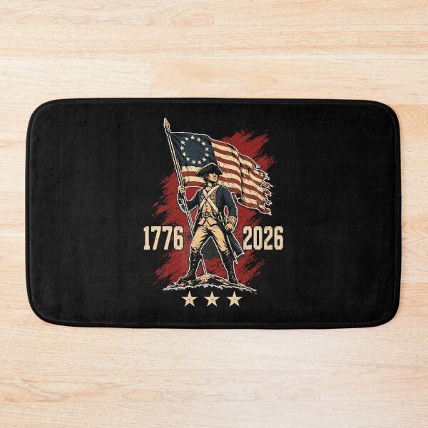 Item preview, Colonial Soldier 250 Years 1776 2026 Patriotic American Revolution Bicentennial Flag designed and sold by KAWKAW-DRHM.