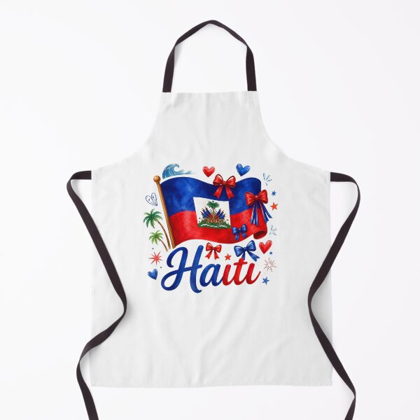 Item preview, Haiti Flag Patriotic Heart Bow Design Haitian Pride Celebration designed and sold by KAWKAW-DRHM.