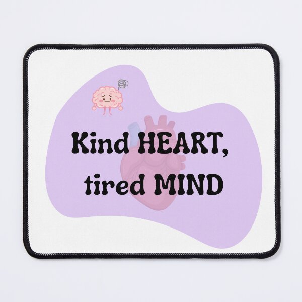 Item preview, Kind Heart, Tired Mind Sticker | Mental Health Quote | Soft Emotional Design designed and sold by Pandey14.