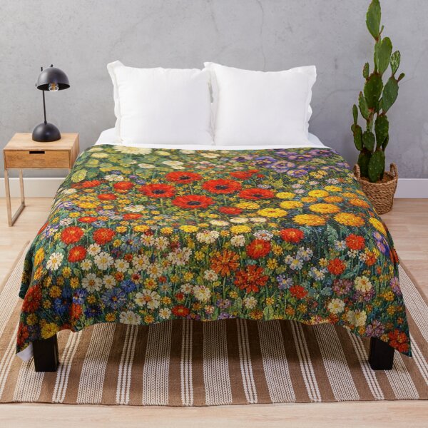 Item preview, Colorful Wildflower Garden Painting Vintage Floral Meadow Botanical Print designed and sold by Owcomm.