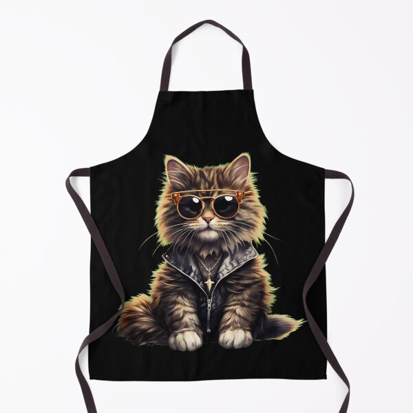 Item preview, Cool Biker Cat w/ Sunglasses and Leather Jacket designed and sold by StranHabesre51.