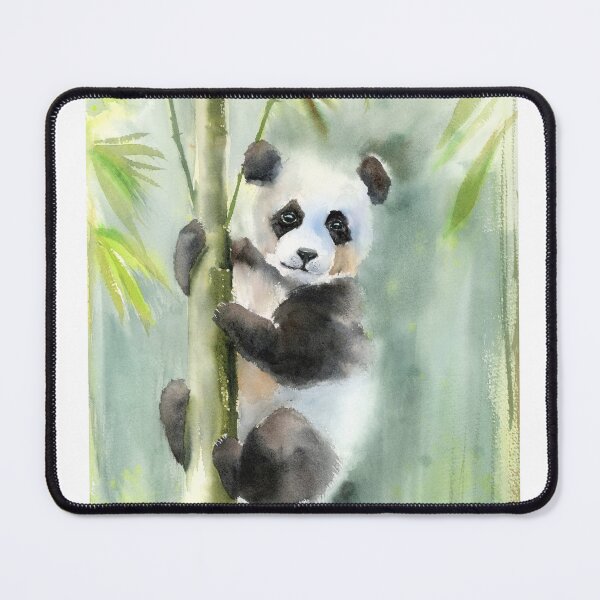 Item preview, Panda Climbing Bamboo designed and sold by PaintsPassion.