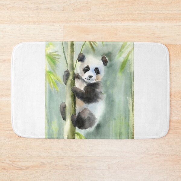 Item preview, Panda Climbing Bamboo designed and sold by PaintsPassion.
