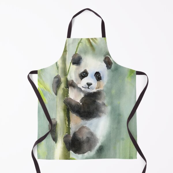 Item preview, Panda Climbing Bamboo designed and sold by PaintsPassion.