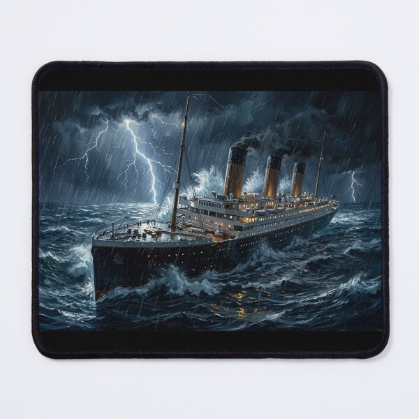 Item preview, Titanic battles a stormy night - the tragedy of the final voyage in the middle of the Atlantic designed and sold by islam gamal.