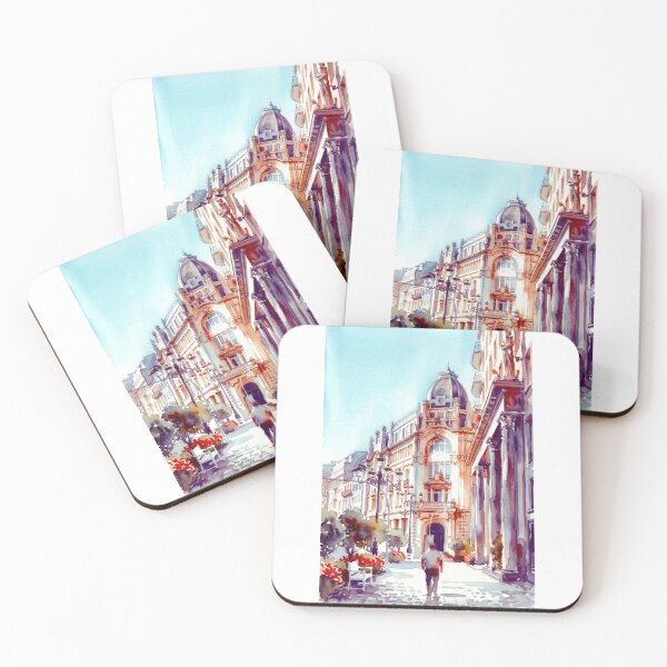 Item preview, Madrid Bank Building Watercolor designed and sold by caracatita75.